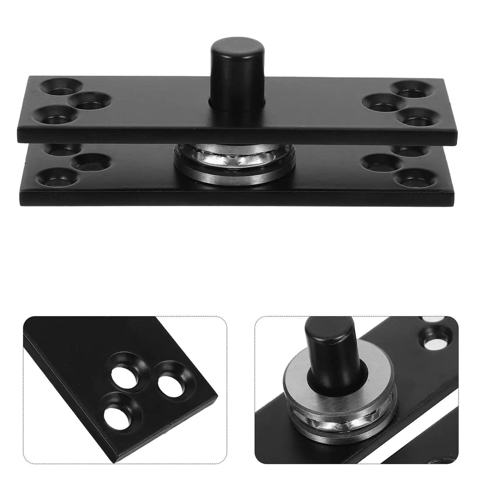 Heavy Duty Stainless Steel Concealed Door Hinge With 360 Degree Swivel Pivot For Secret Cabinet Doors, Bookcases And Closets