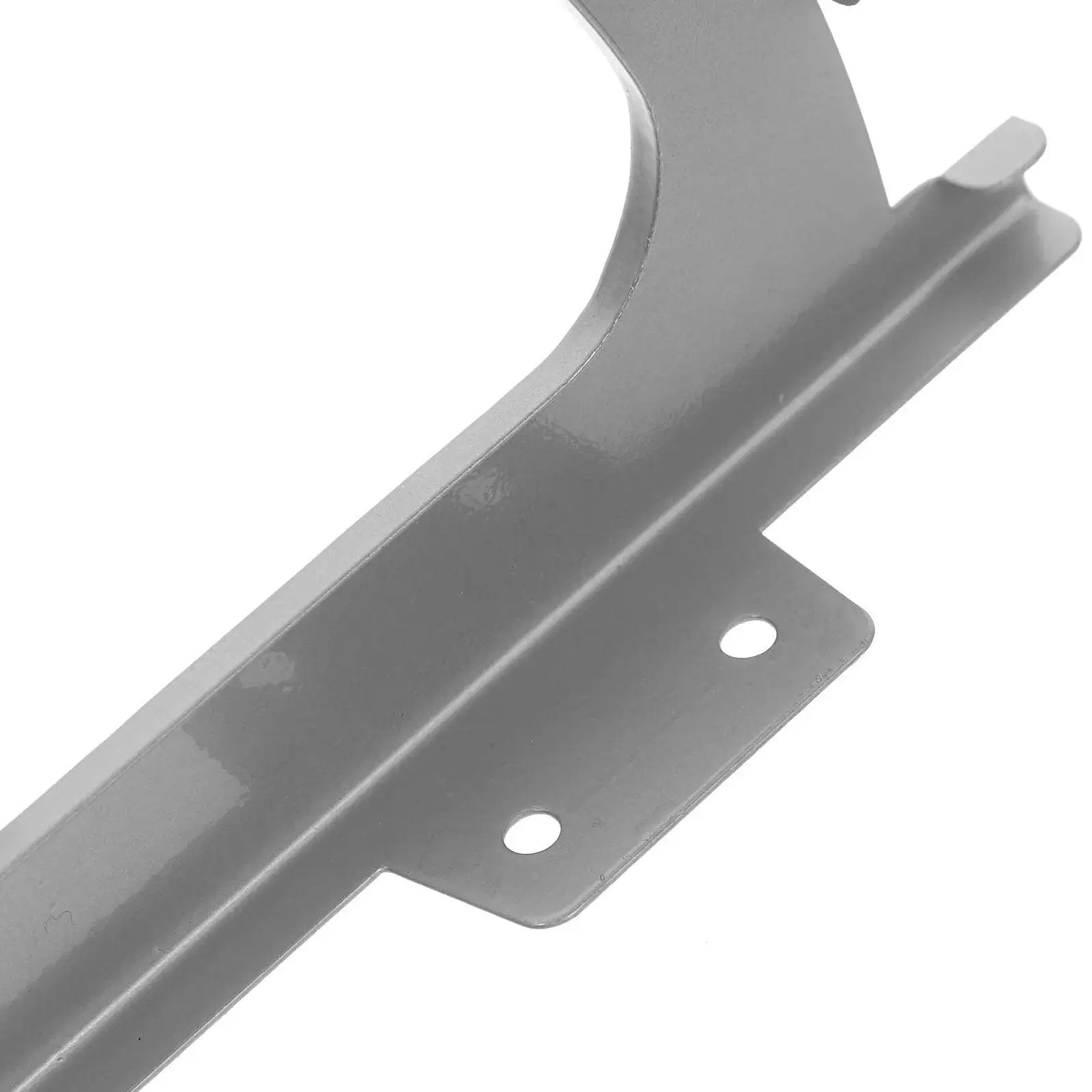 Close-up of Heavy Duty Stainless Steel Shoe Cabinet Hinges 2 Pack Easy Install Replacement Fittings, emphasizing screw holes.