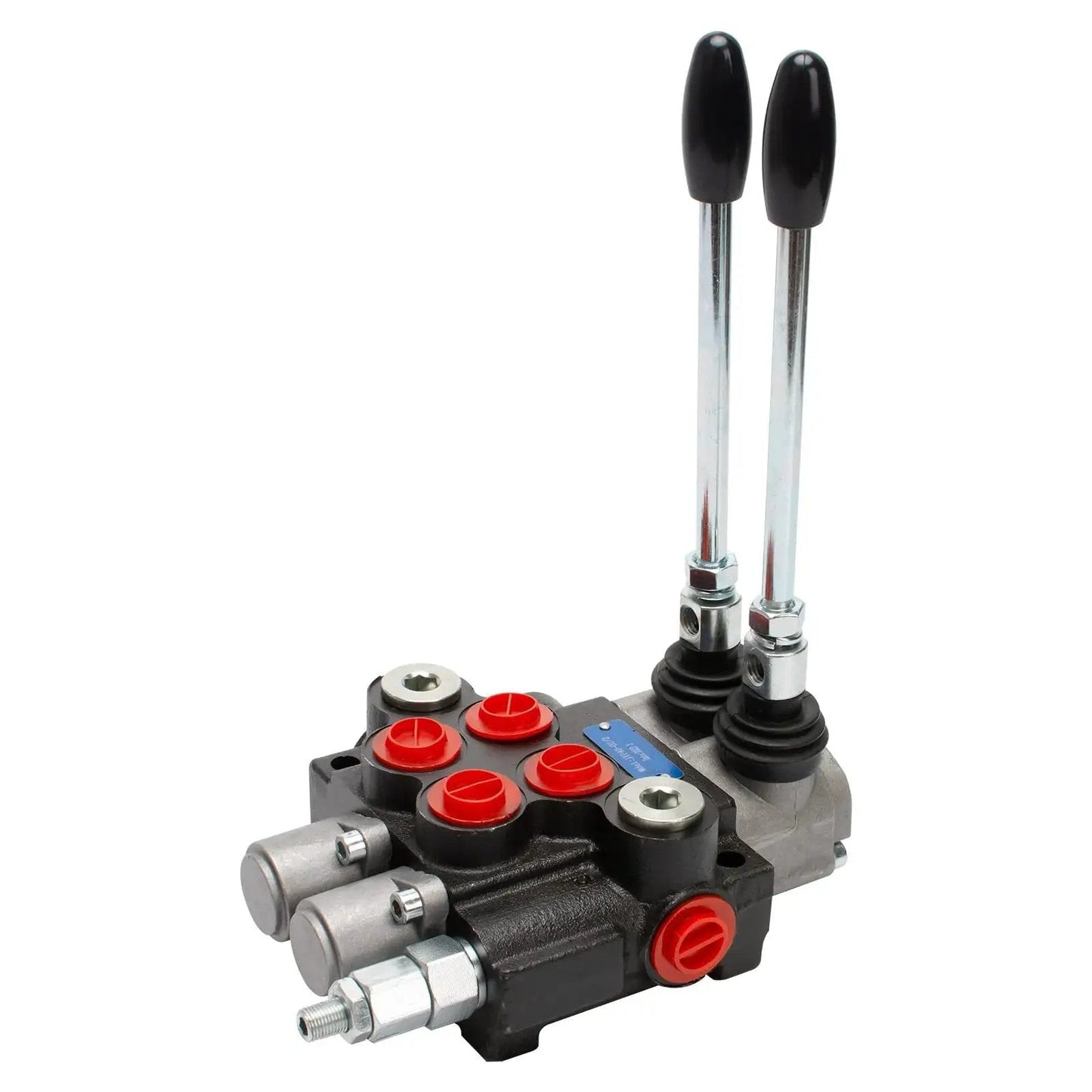 Hydraulic Directional Control Valve 2 Spool 11 GPM SAE Ports Tractor Loader Valve With Joystick Black for log splitters