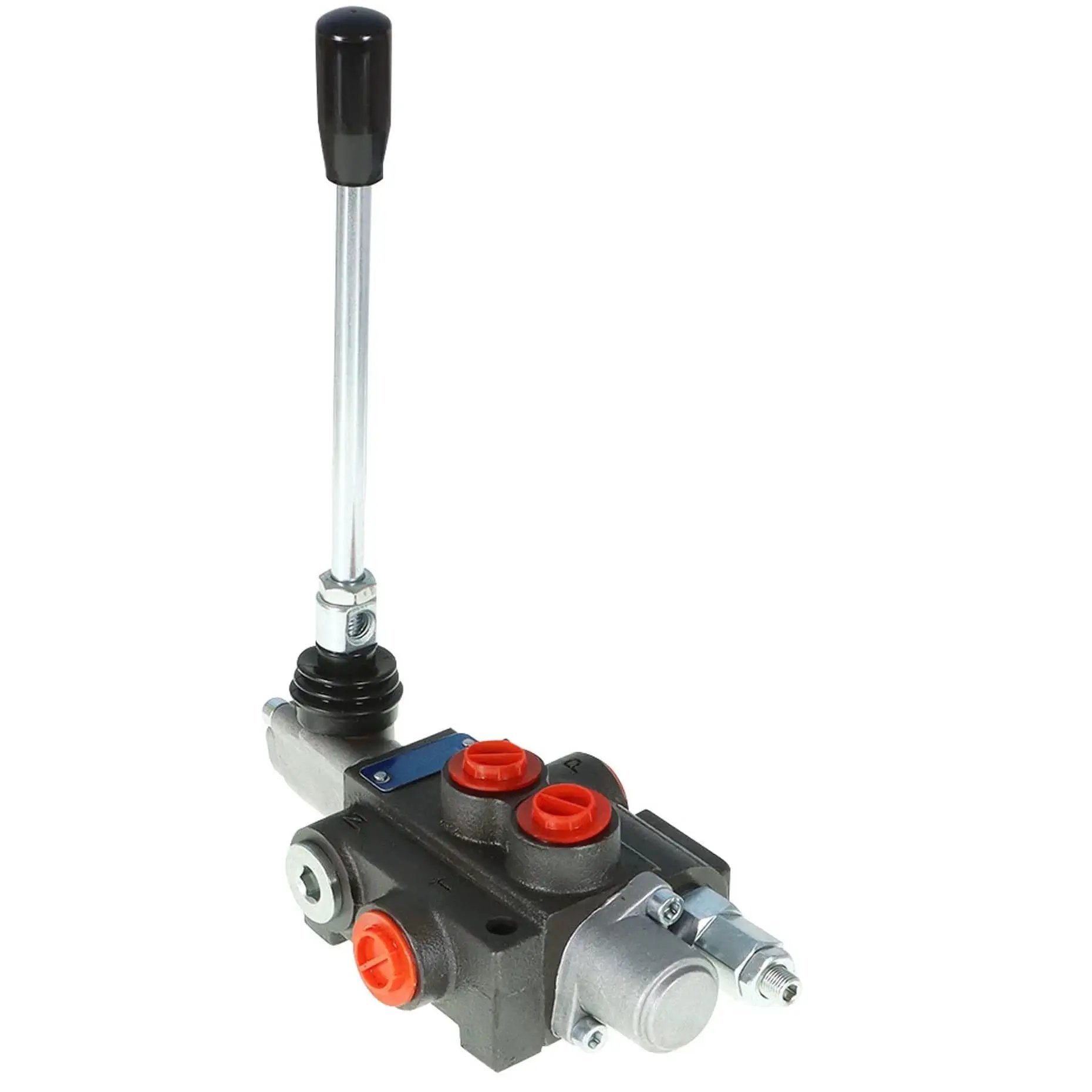 Durable Hydraulic Directional Control Valve With One Spool 13 GPM 3600 PSI BSPP Ports for Small Tractors, Kimllier Cast Iron, side view