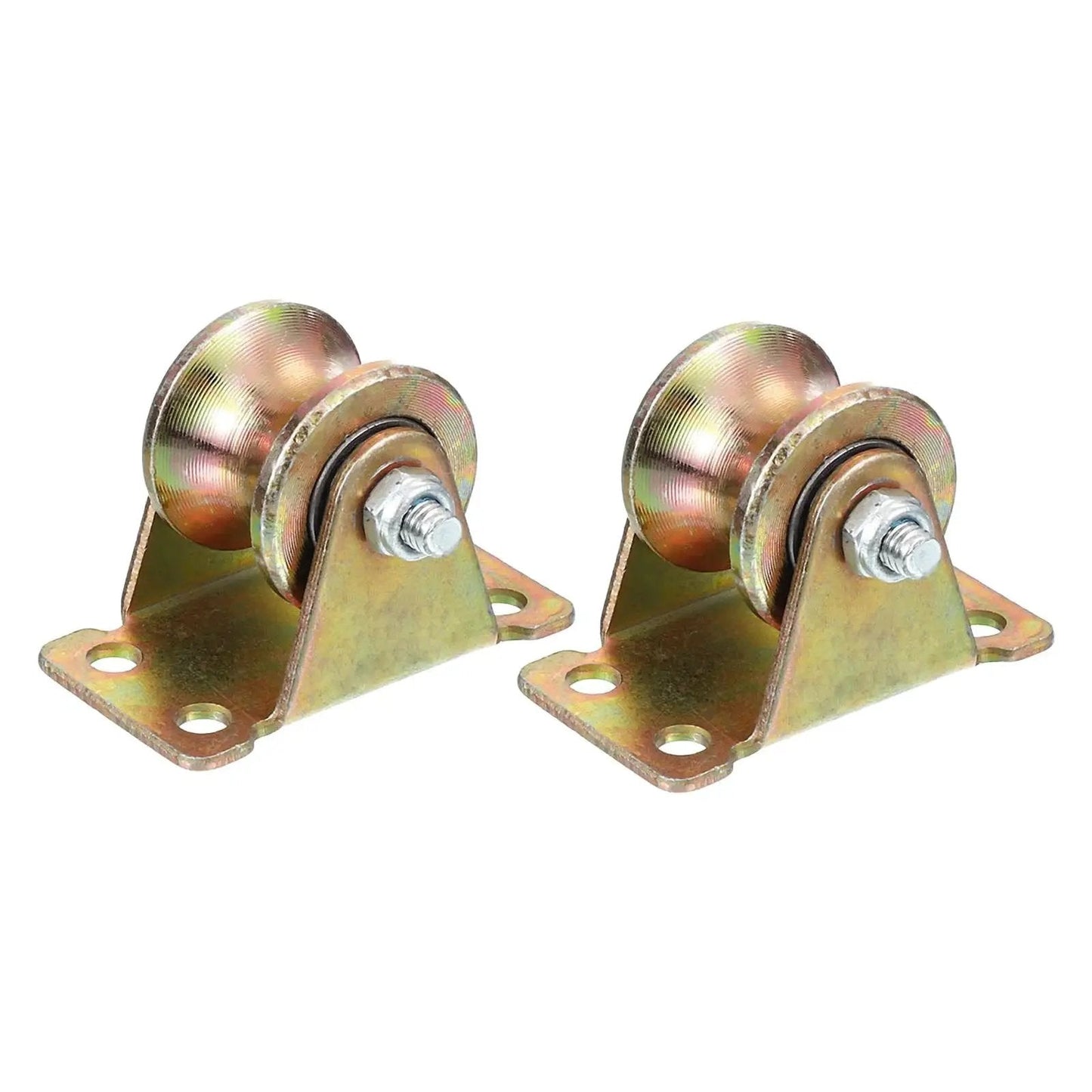 2 Pcs U Groove Pulley Wheel Casters 1 Inch Groove U Type For Sliding Gates Industrial Machinery And Wire Rope Rails 330 Lbs Load Capacity