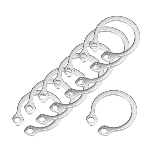 16mm External Circlips C Clip Retaining Ring For Shafts 304 Stainless Steel 50 Pack With 12.6mm Inner Diameter