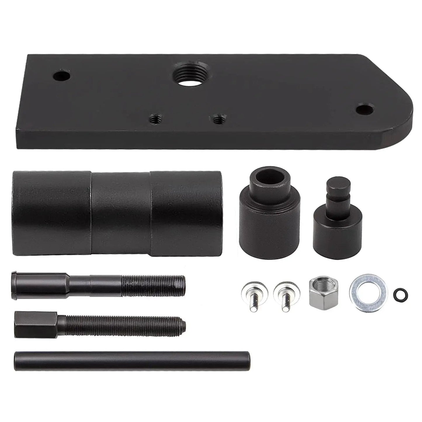 Single Engine Inner Camshaft Bearing Installer And Puller Tool For Harley Evolution 1986 To Present in stainless steel parts layout
