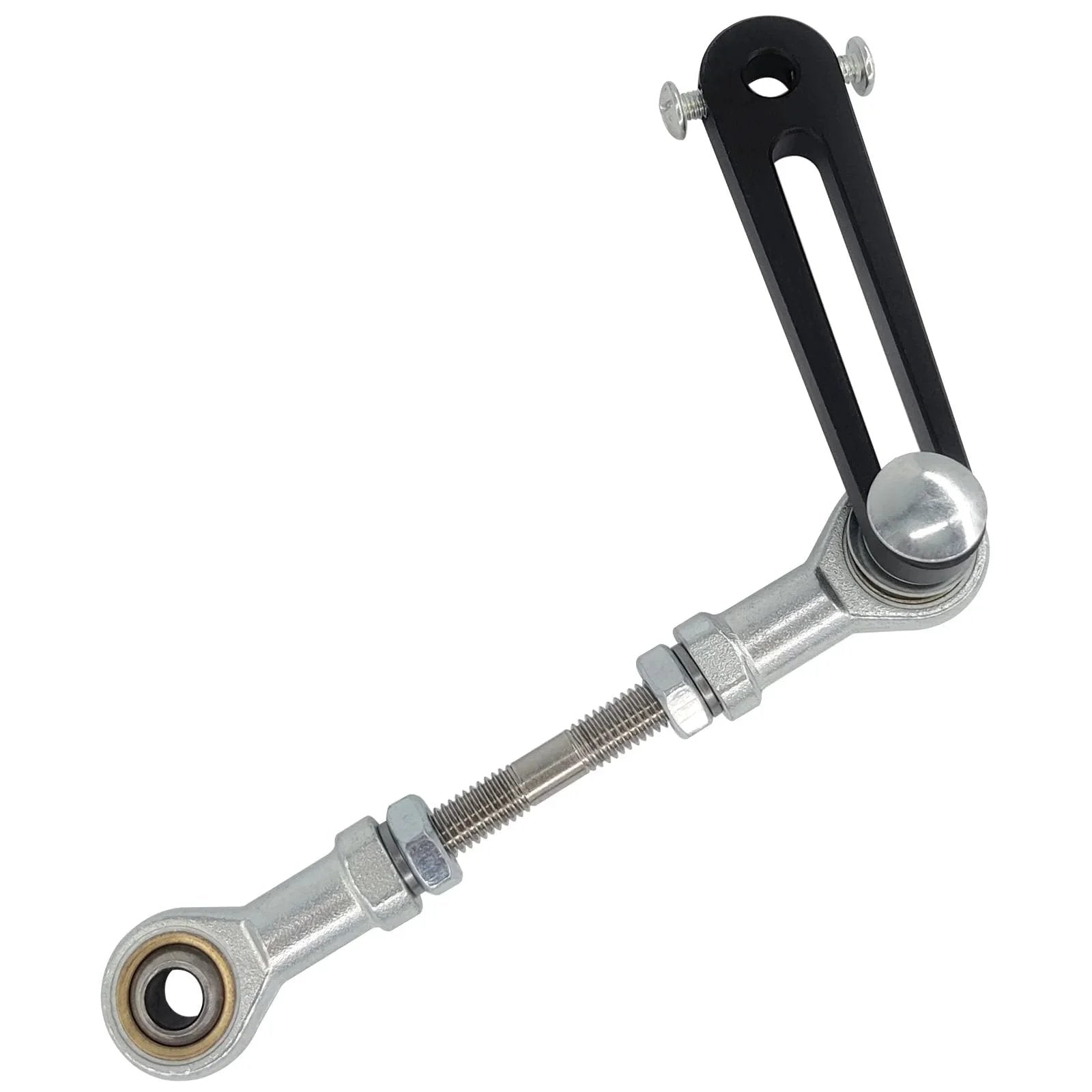 Rocker Arm For Reciprocating Linear Actuator With Adjustable Stroke From 30 To 150mm And 8mm Motor Shaft Hole, Beefy Steel And Aluminum