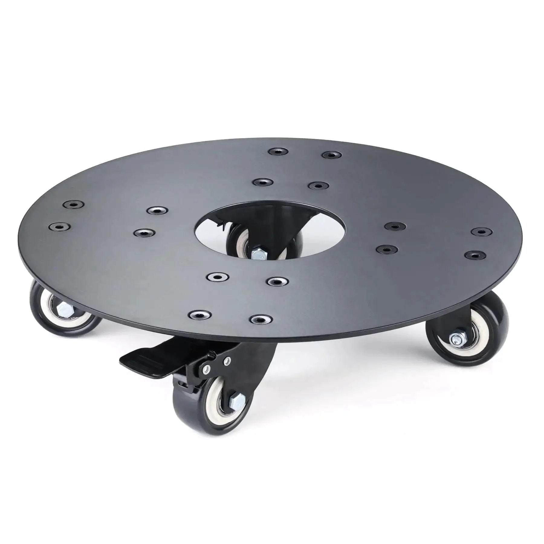 Heavy Duty Plant Caddy On Wheels With 3.0mm Aluminum Alloy Frame Supports Round Pots Up To 12 Inch Durable Stand