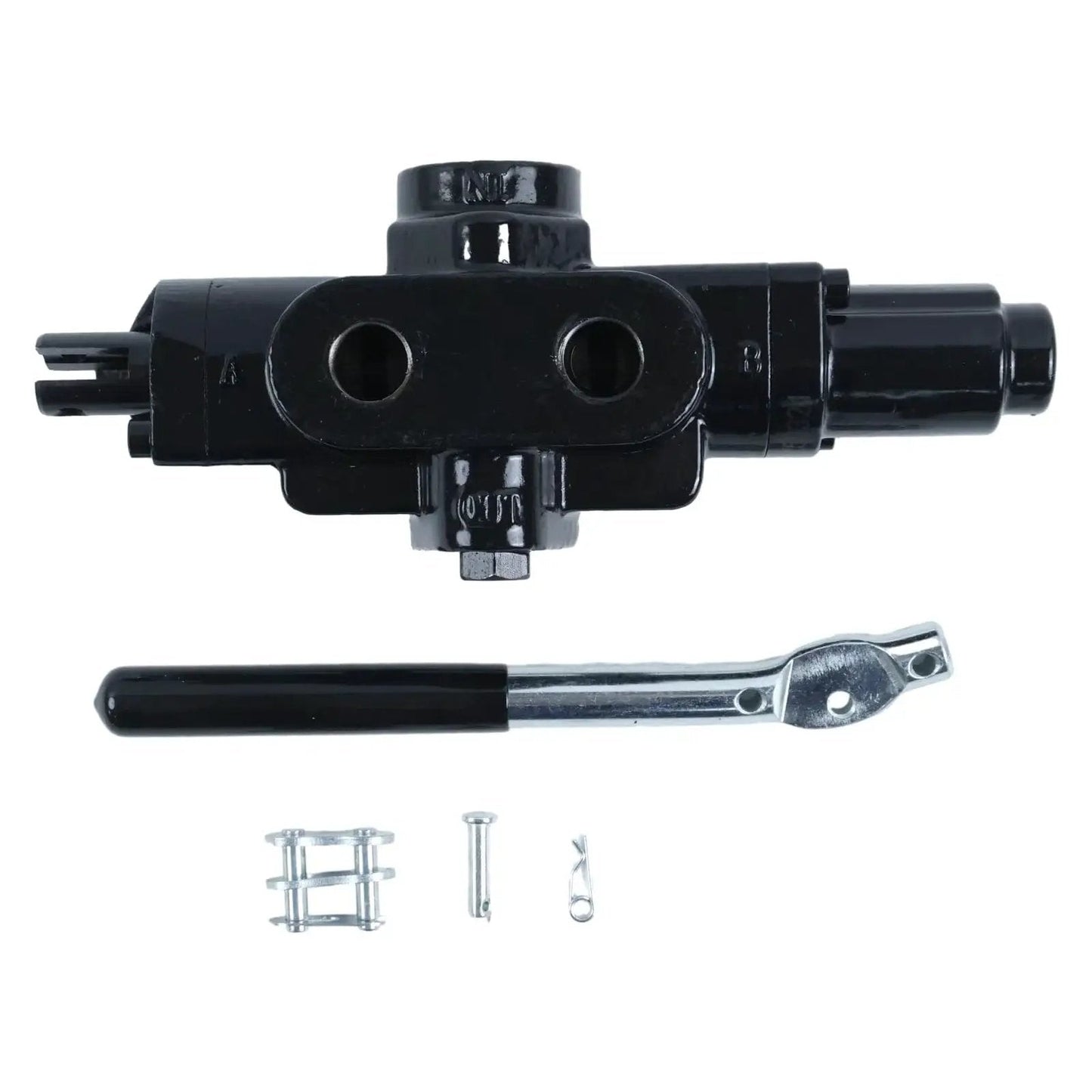 Hydraulic Directional Control Valve for NorTrac Log Splitters 4 Way 3 Position 20 GPM 3/4 Inlet Model 2661419 with components