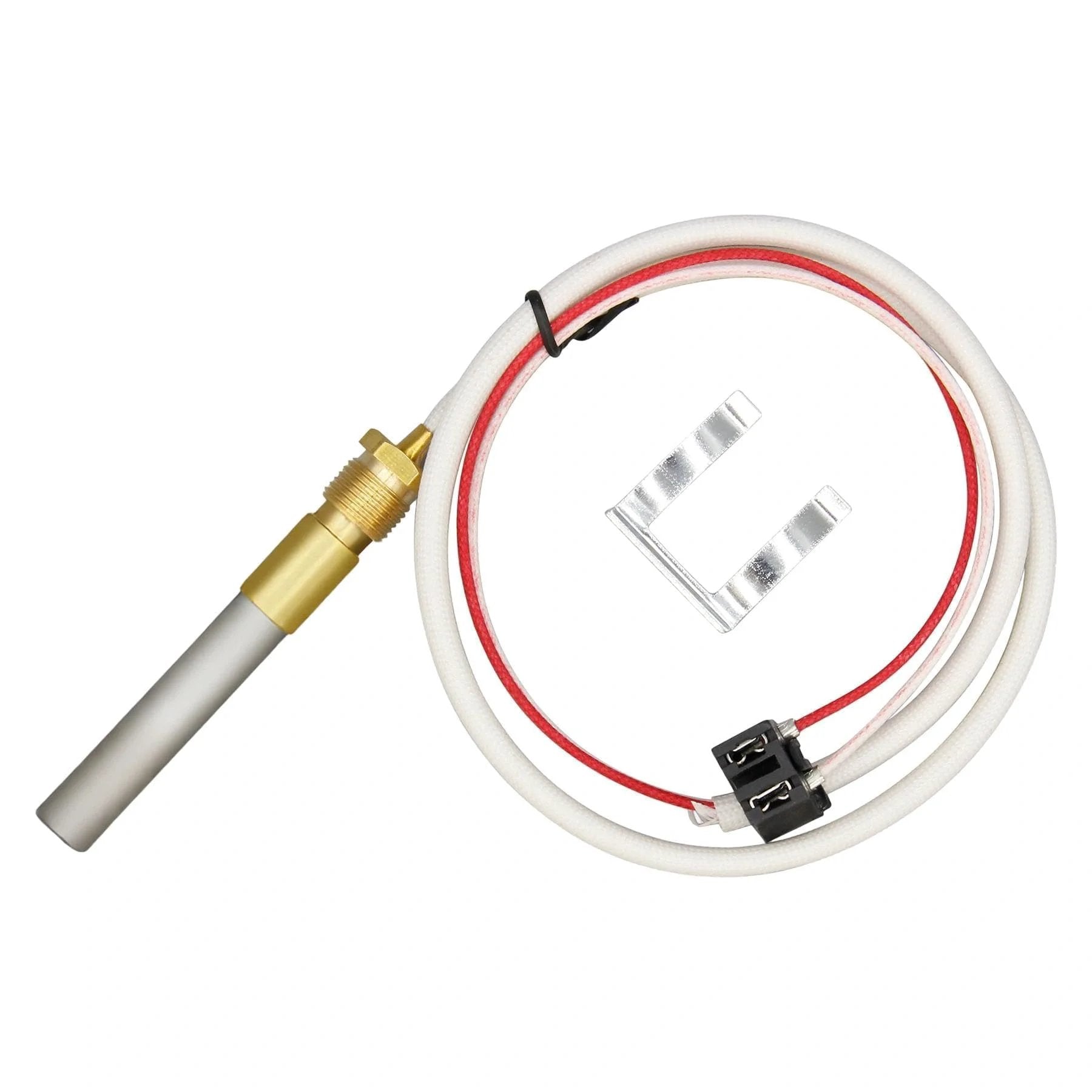 Thermopile Sensor SP20824 For Water Heaters Compatible With Rheem Ruud Richmond Pilot Burner Kits SP20754 SP21058 Installation View