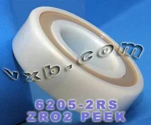 6205-2RS Full Ceramic Sealed Bearing 25x52x15mm ZrO2/Si3N4
