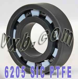 6205 Full Ceramic Bearing Silicon Carbide 25x52x15mm SiC
