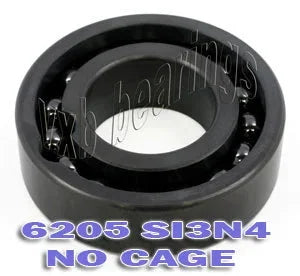 6205 Full Complement Full Ceramic Bearing 25x52x15mm Si3N4