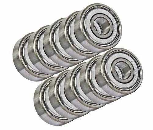 10-Pack 698ZZ 8x19x6mm Double Shielded Miniature Bearing