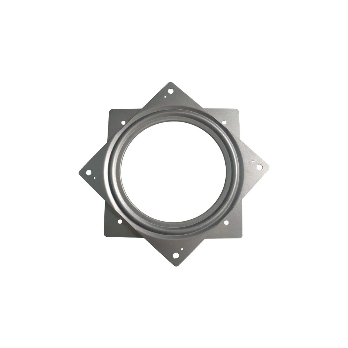 1 Pc 6 Inch Square Lazy Susan Turntable Bearing, Galvanized Steel Swivel Plate Hardware with Smooth 360 Rotation