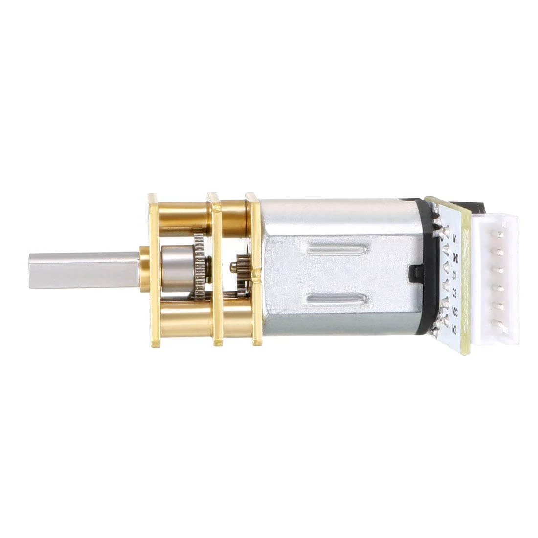 Side view of GA12-N20 6V 1000RPM DC Gear Motor with Encoder Speed Velocity Measurement for Mini Car Balance Motor Encoder DIY