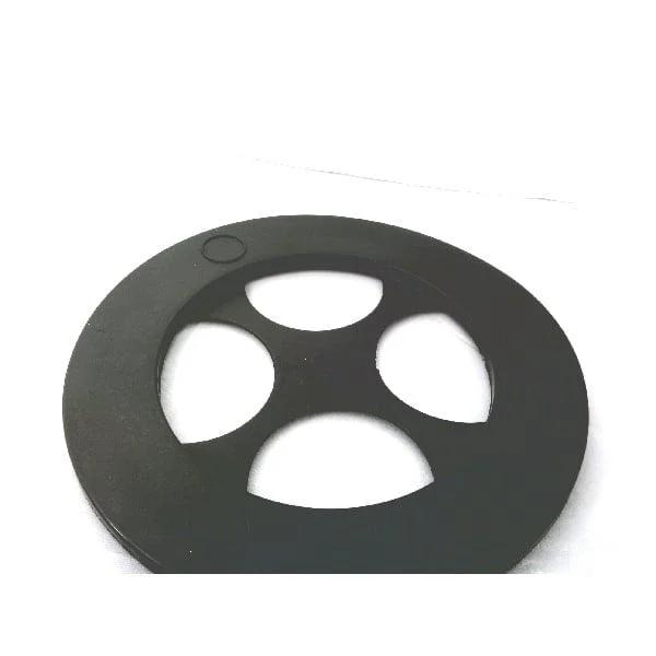 7" Dia. Black Plastic Lazy Susan Turntable AS8 Bearing