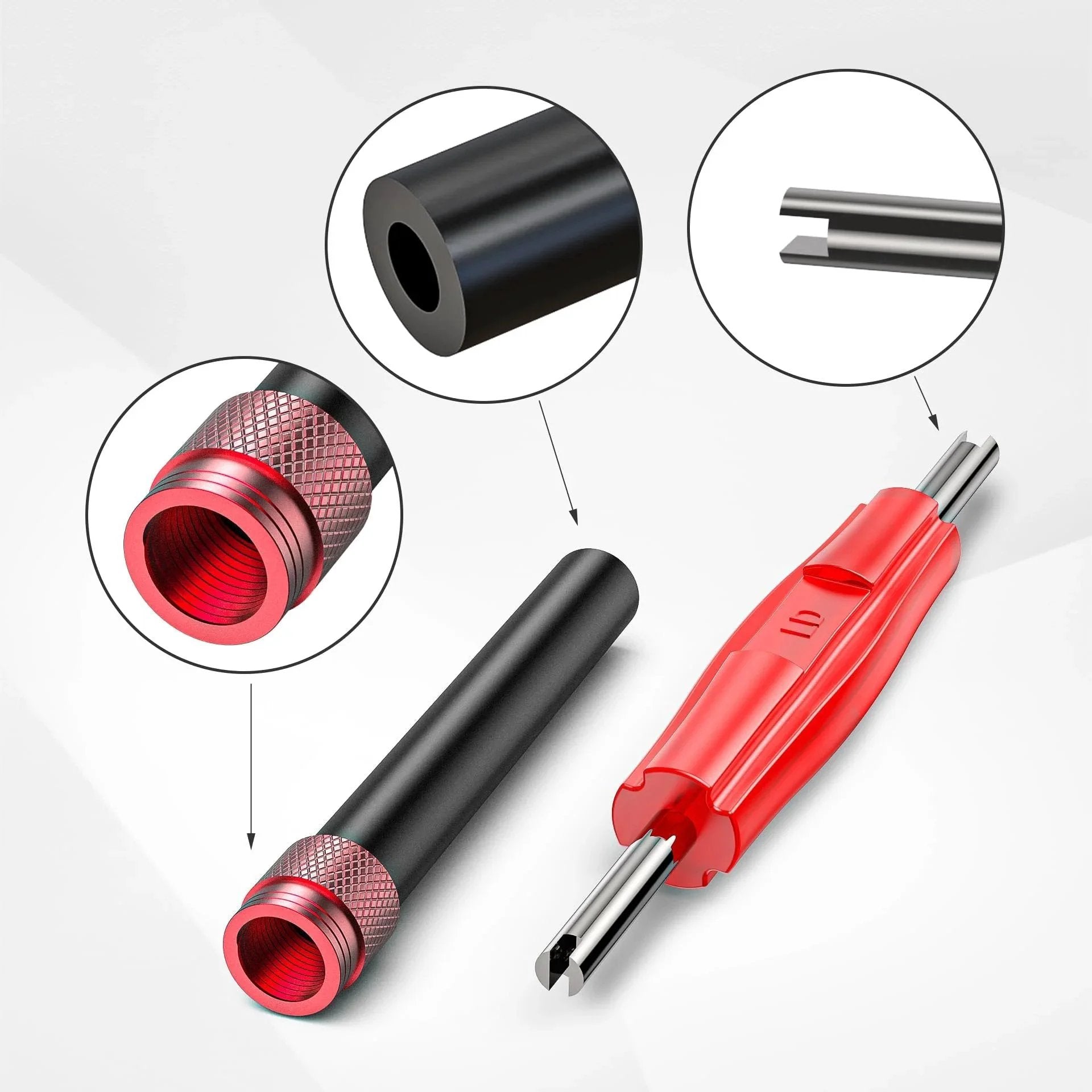 EVAP Service Port Adapter Kit With Valve Removal Tool For Fast Leak Testing On Automotive Smoke Testers Easy Connection