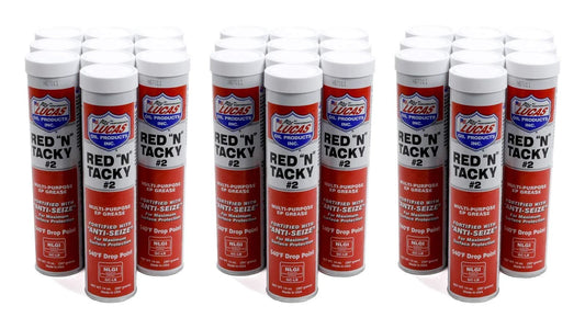 Red N Tacky Grease For Cars And Heavy Duty Gear, Water Resistant Lubricant With Rust And Oxidation Inhibitors, 14 Oz Tube, Case Of 30