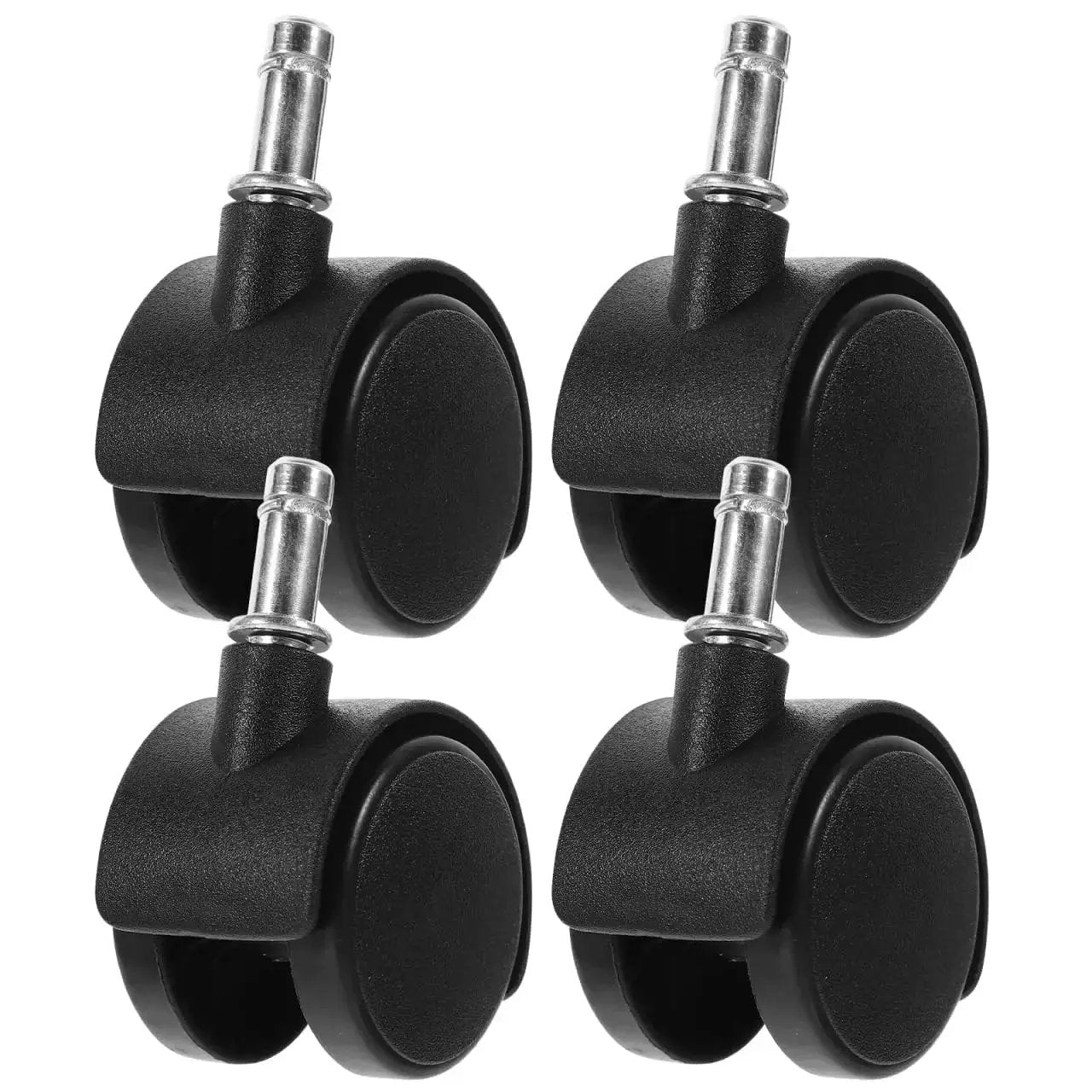 4-pack Easy Replacement Swivel Caster Wheels For Trash Cans And Buckets, 360 Degree Mobility, universal 1.5 inch stem