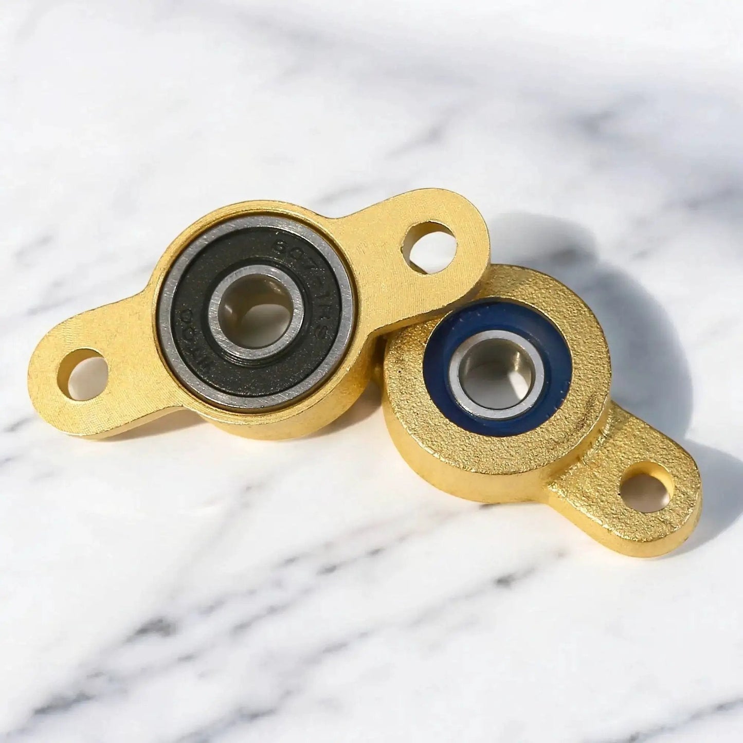 Four Pack Pillow Block Bearing for Six Millimeter Shaft With One Quarter Inch Bore And Two Bolt Flange Self Aligning Cast Iron Housing Set