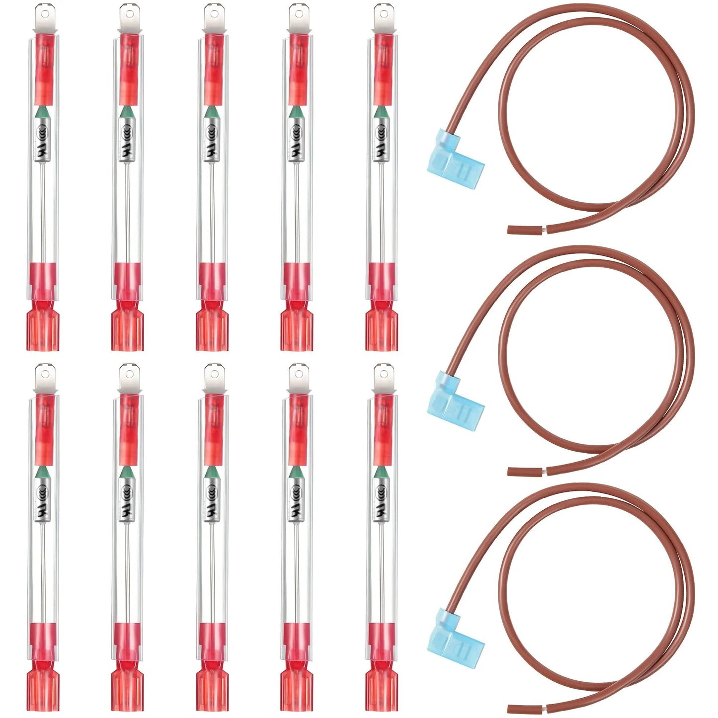 10 Piece Water Heater Thermal Cut Off Kit Replacement For RV Atwood 93866 UL Certified With Tinned Copper Wires Safety Shutoff Part For Electronic Water Heaters And RV OEM Spare