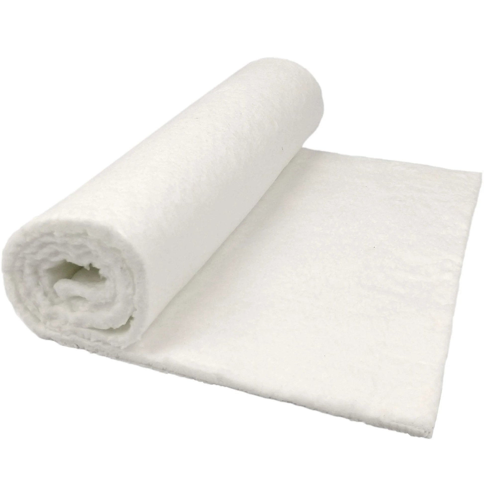 Ceramic Fiber Insulation Blanket Heavy Duty One Quarter Inch Thick 16 Inch By 48 Inch 2400F Fireproof Shield rolled view