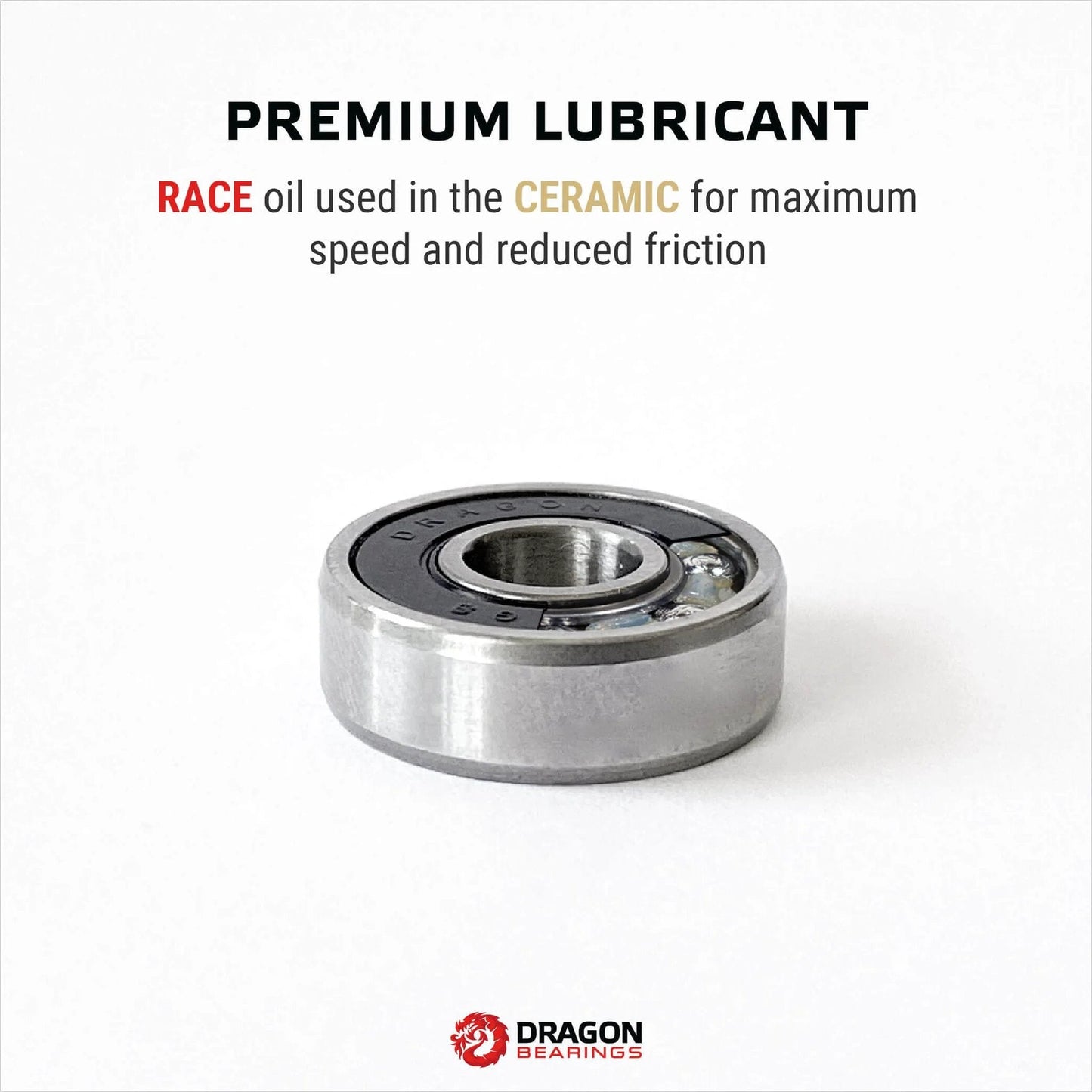 Ultra Smooth Ceramic Inline Skate Bearings 16 Pack for 8 Wheels Pre Lubed for Crazy Fast Rolling Dragon Brand 608 Bearings