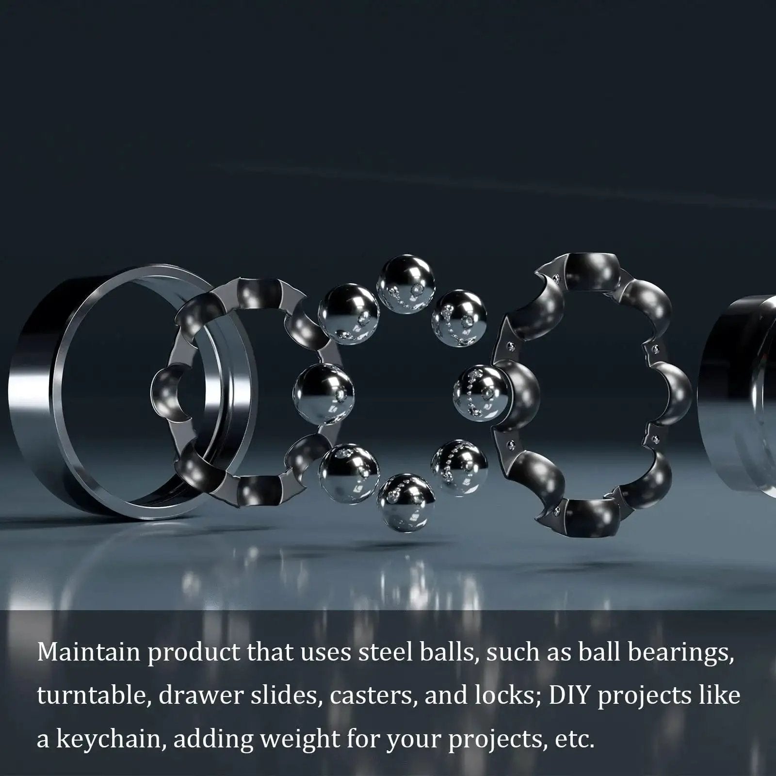 Six Millimeter Precision Balls 304 Stainless Steel 20 Pack For Bearings Turntables Drawers And Mechanical Projects shown in use