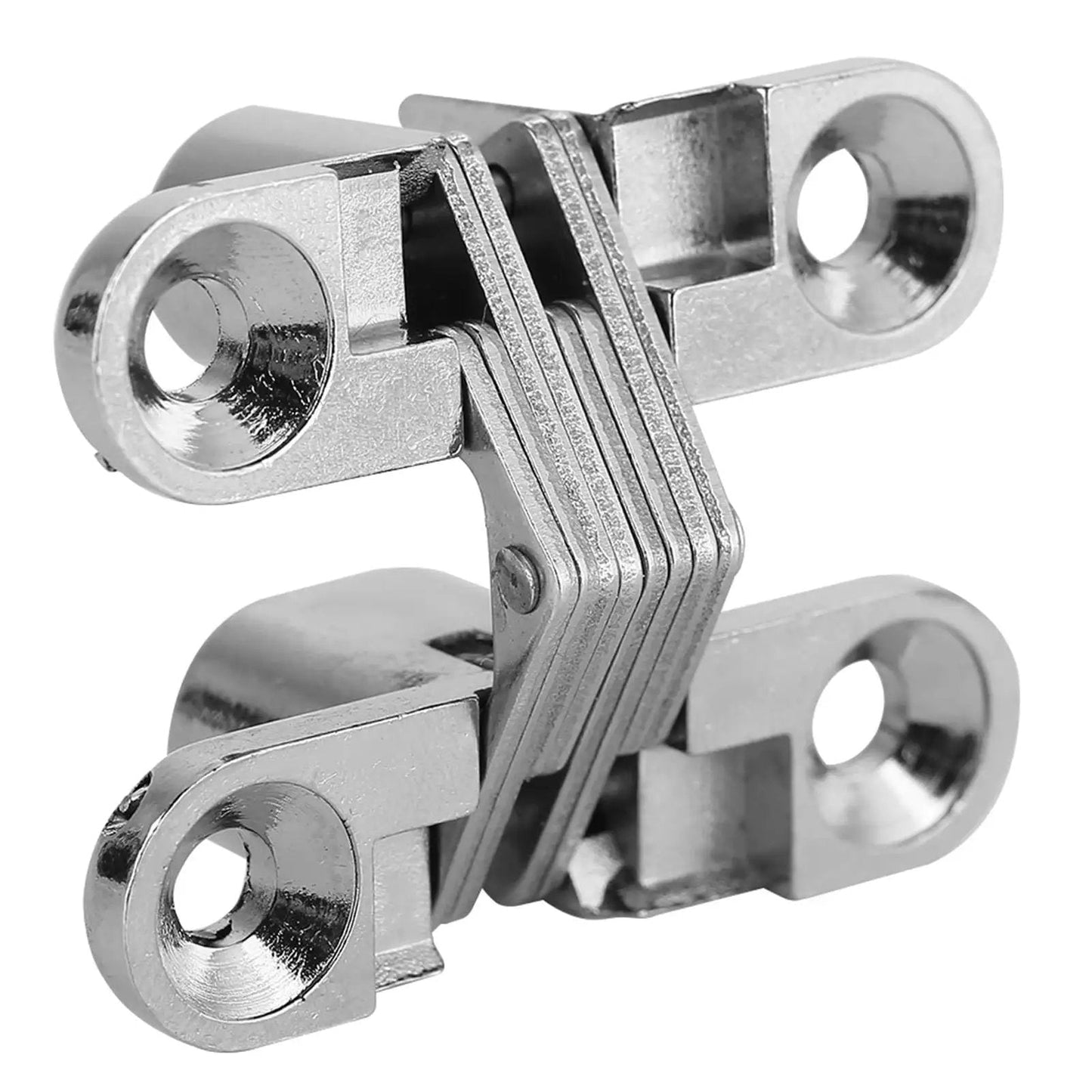 Hidden 180 Degree Door Hinge Zinc Alloy Invisible Concealed Cross Hinge For Cabinets And Furniture, metal structure