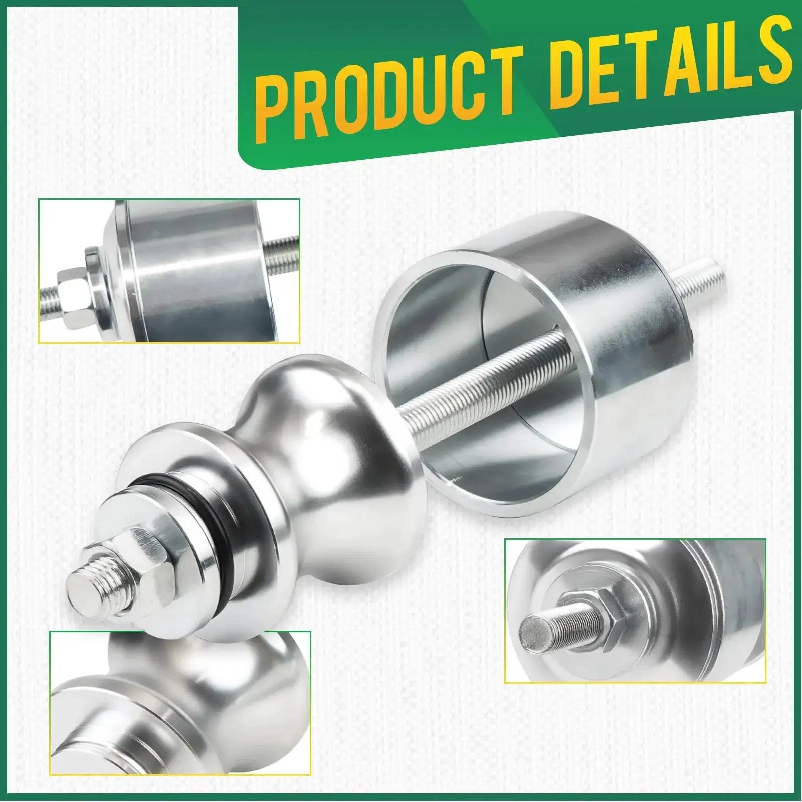 Wheel Bearing Removal Tool For Polaris RZR Ranger General And Sportsman Vehicles With 40 Mm And 44 Mm Bearings Aluminum Steel