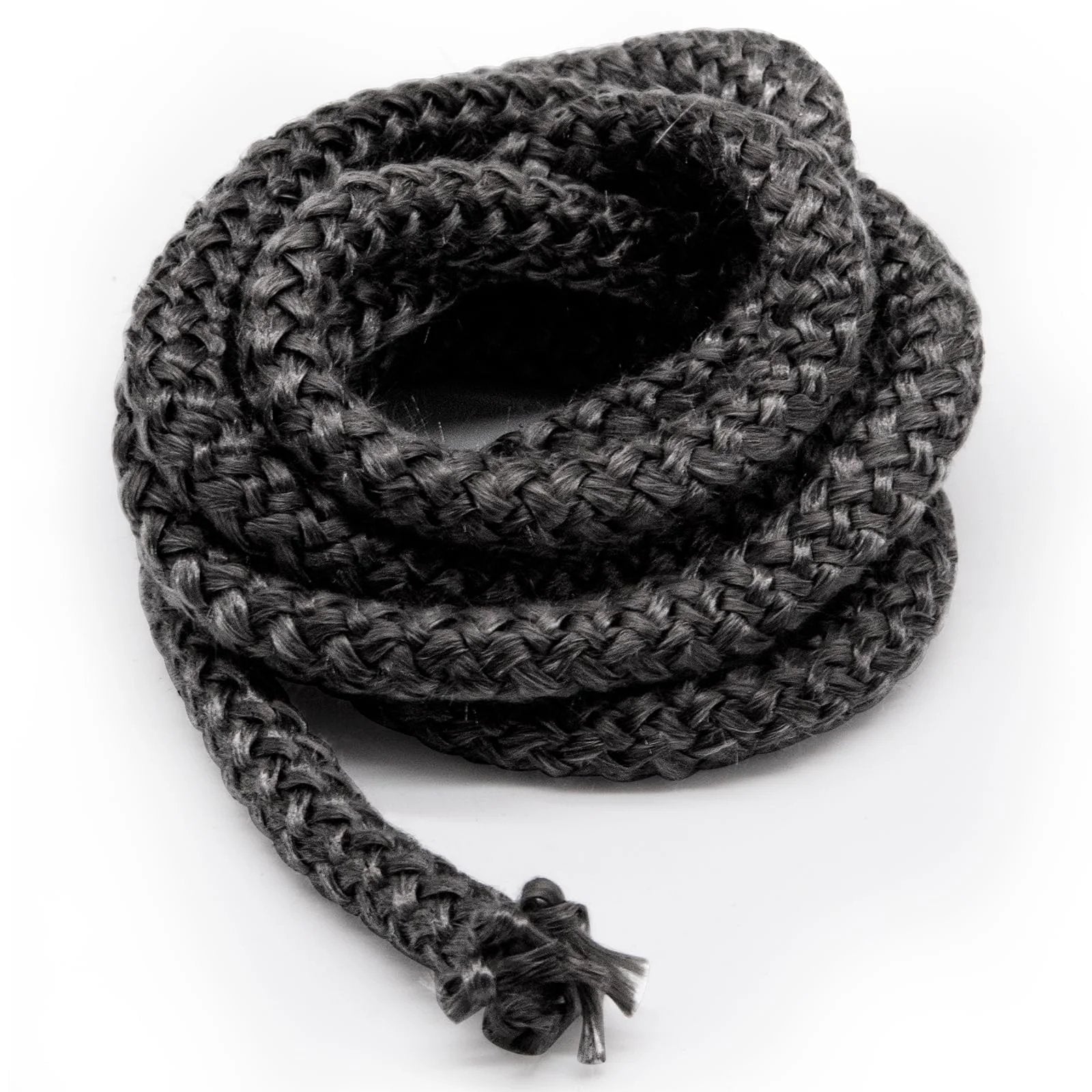 Stove Door Gasket Rope Replacement For Advantage Series Pellet Stoves Whitfield 61057100, coiled graphite-impregnated fiberglass rope.
