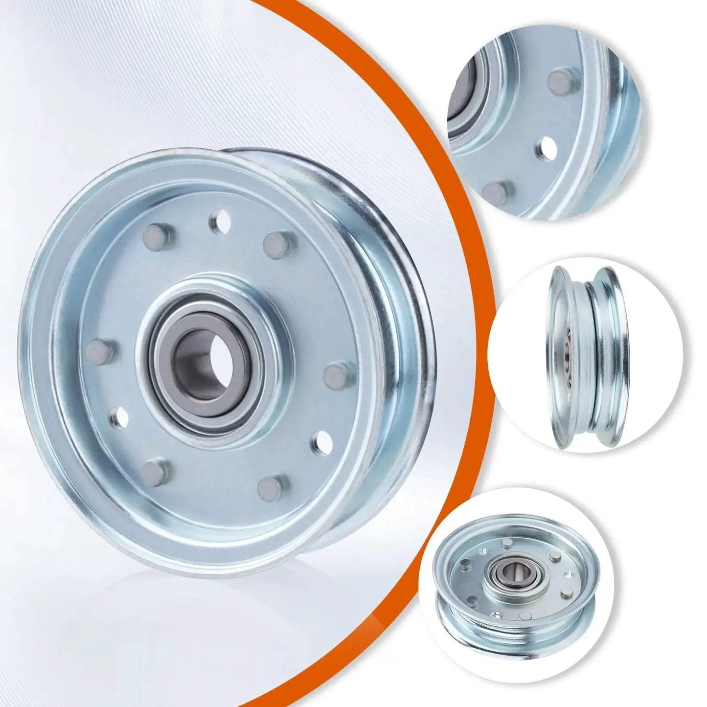 Two Pack Finish Mower Idler Pulley Replacement for RFM Series Mowers Fits 4 Foot 5 Foot And 6 Foot Mowers With Single Belt