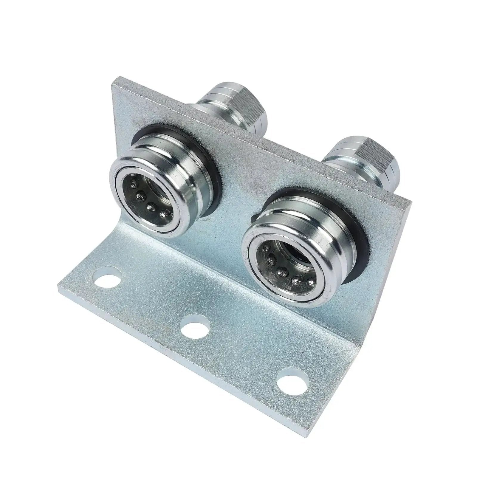 Half Inch NPT Silver Plated Ag Push Pull Hydraulic Quick Release Coupler With Breakaway Mount Bracket Model TL39 B