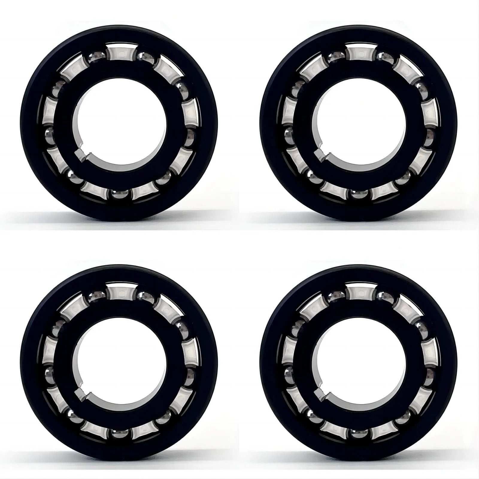 AXV055P Turbine Bearing Replacement Parts 4 Pack for Pool Vacuum Cleaners showing four sealed ball bearings