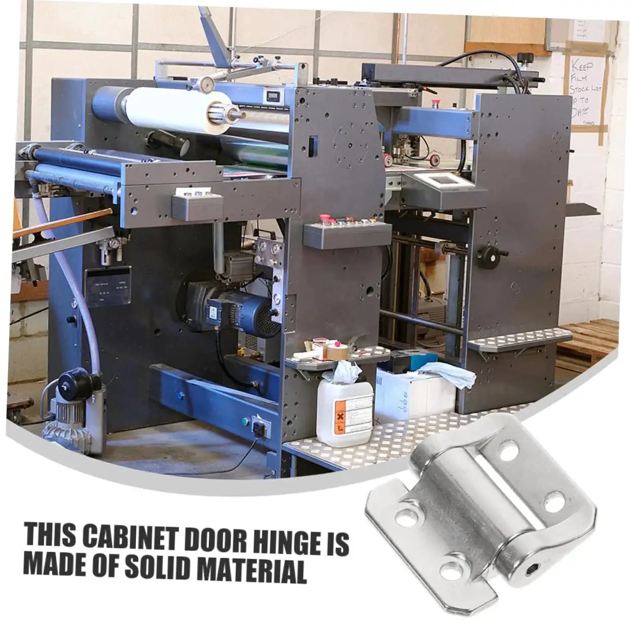 Corner Cabinet Hinge With Soft Close Function Thickened Door Hinge for metal and wood cabinets in front view