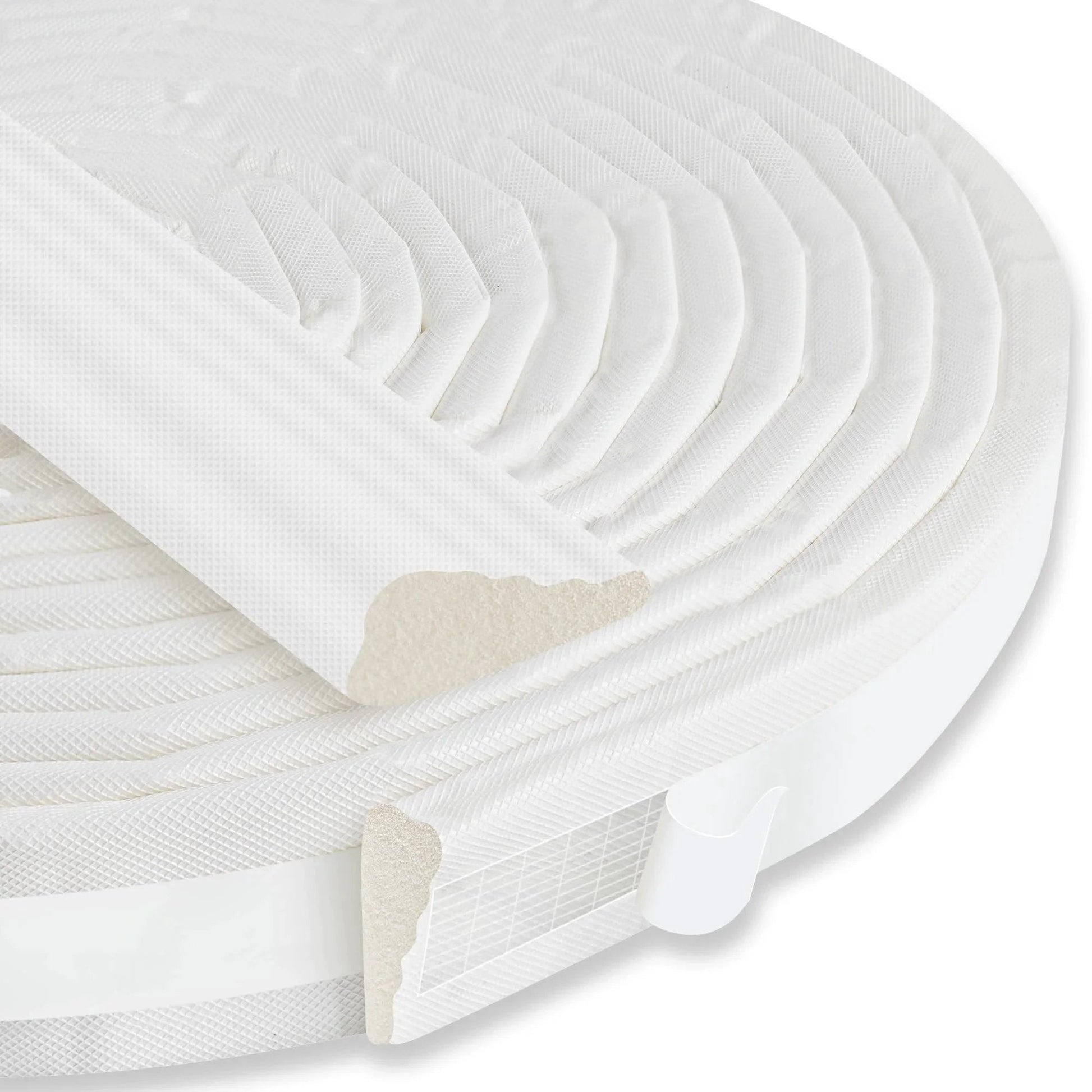 236 Inch Wedge Shaped Foam Window Seal Strip Self Adhesive Weather Stripping For Drafty Doors And Windows, white roll view