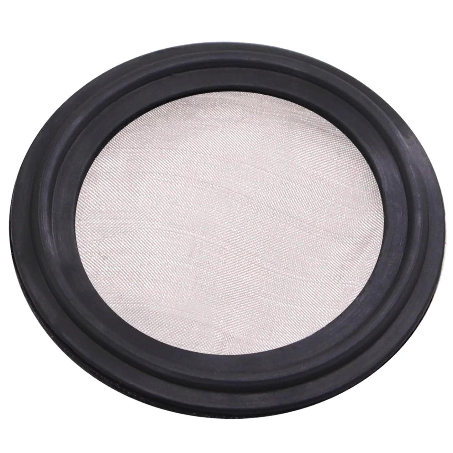 1.5 Inch FKM Sanitary Gasket With Stainless Screen For Tri Clamp Clover Fittings 150 Mesh, Food Grade Material, Vacuum And Chemical Resistant, -15F To 400F Temperature Range, Durable Gasket DERNORD