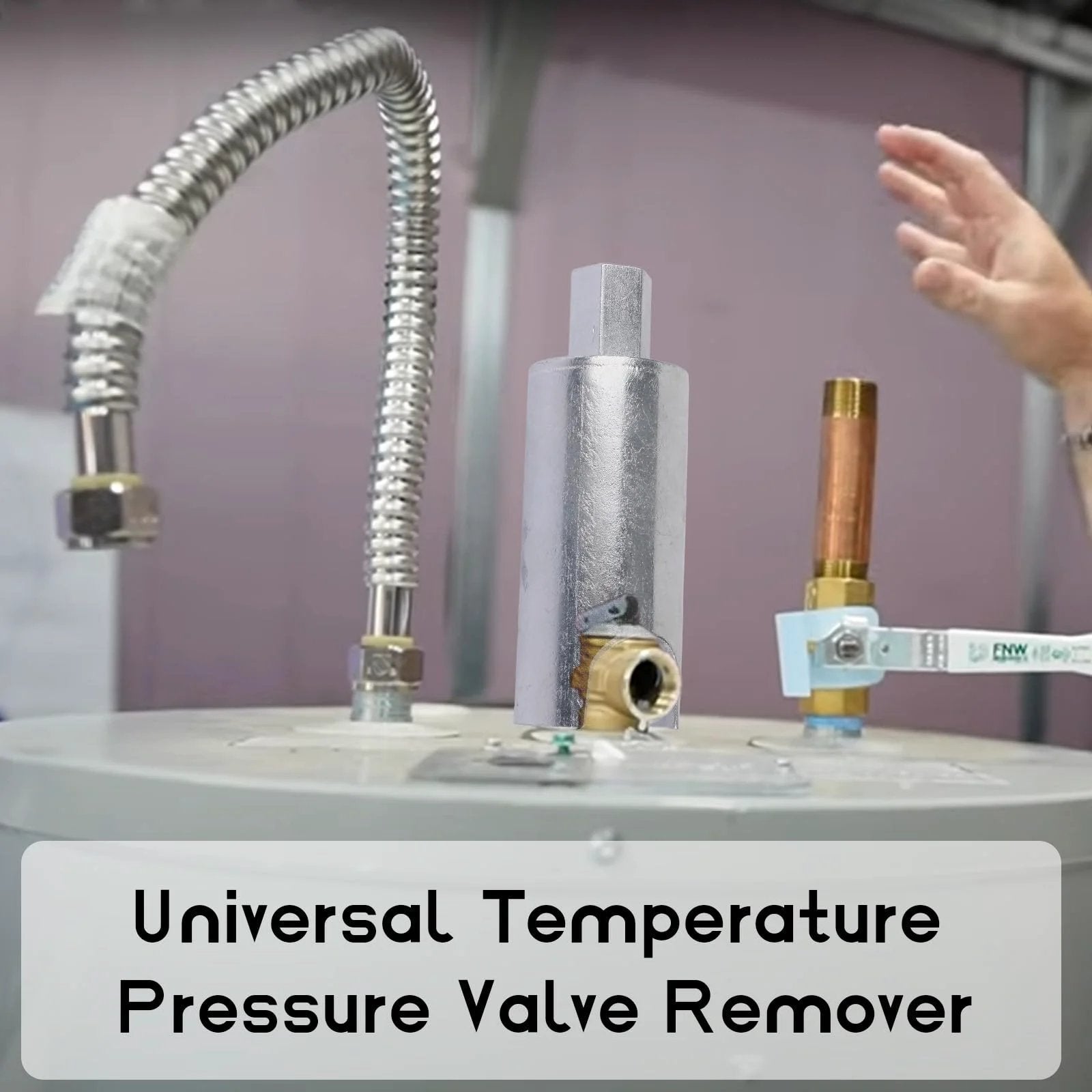 RV Water Heater Pressure Valve Remover Tool For Seven Eighths Inch Wrench Fits Most RV Water Heaters Pro Grade Durable Steel Construction Built To Last Through Tough Jobs GGTE on water heater.