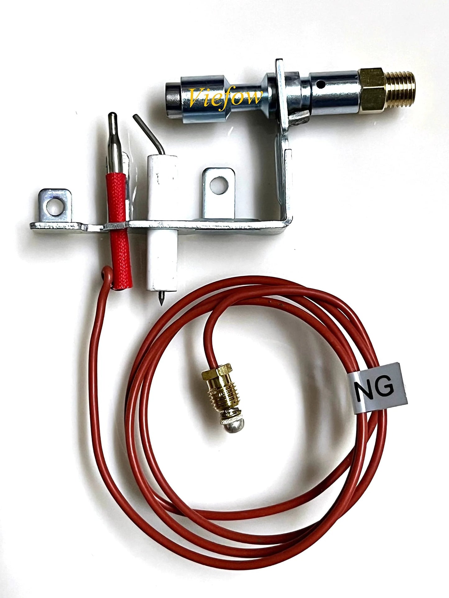 Natural Gas ODS Pilot Assembly For 20K And 30K Vent Free Heaters Replaces F270398 And 70339 shown with red wire and NG label