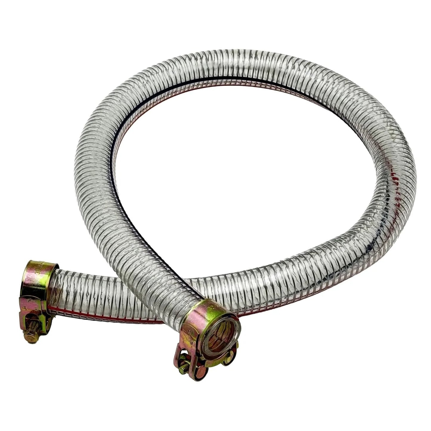39 Inch Universal Log Splitter Suction Hose With 1 Inch ID Beefy Heavy Duty Wire Reinforced PVC Hydraulic Hose And Clamp For Log Splitter Parts And Oil Transfer