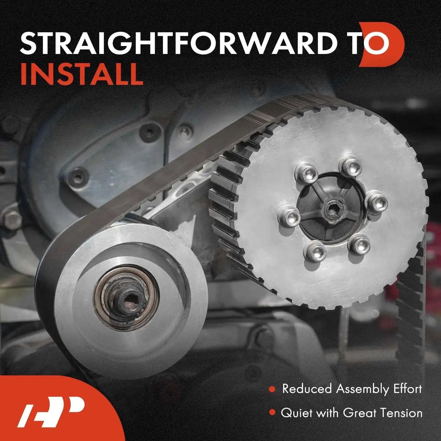 Heavy Duty Belt Idler Pulley Replacement For Jeep Grand Cherokee Grand Wagoneer And Dodge Ram 1500 2500 3500 close-up view