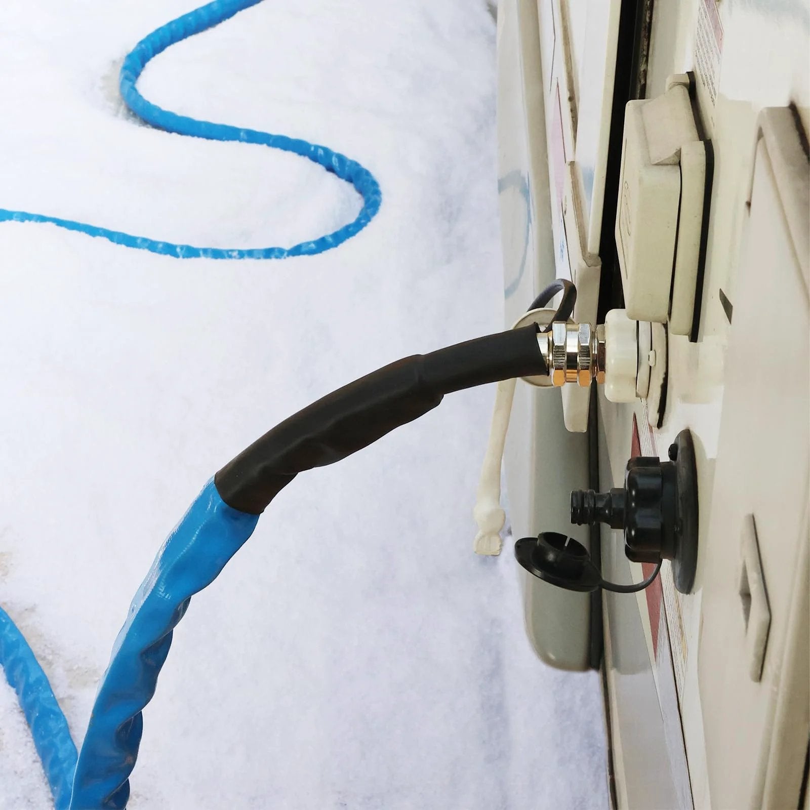 Heated Water Hose For RV 35Ft With Freeze Protection To Minus 20 Fahrenheit Energy Saving Thermostat And UL Listed Cable Ideal