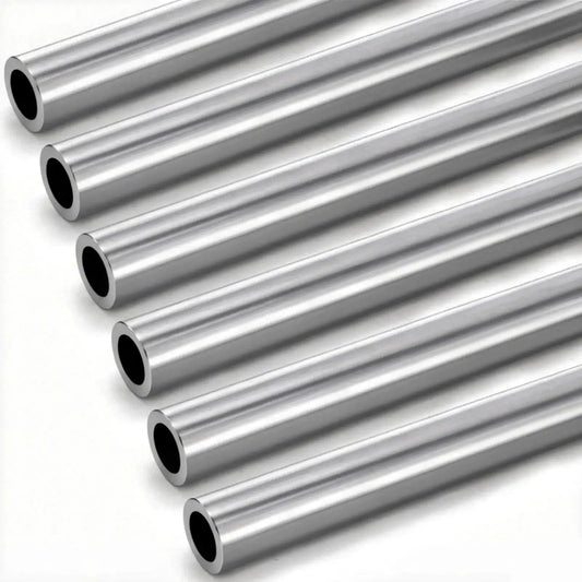 Six Pack Round Steel Tubes 12 Inch Long Three Quarters Inch Outer Diameter 0.51 Inch Inner Diameter 0.12 Inch Wall Weldable Seamless Tubing For Automotive DIY Projects Durable Industrial Metal Tubing Eorbow