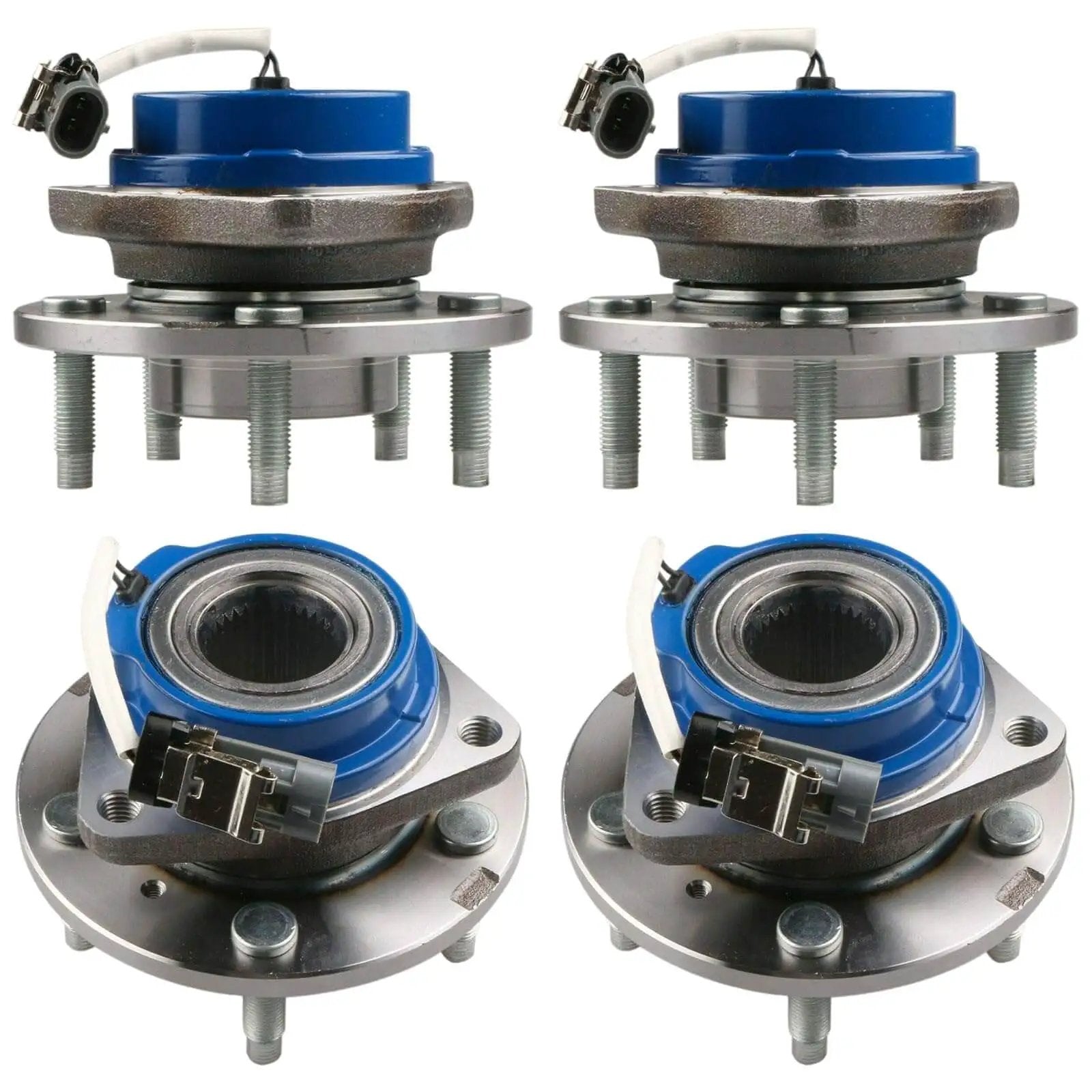 Front and Rear Wheel Hub Bearing Assembly Kit - Set of 4 for 2001-2005 Pontiac Aztek & Montana, 2002-2004 Chevy Venture, 2005 Uplander