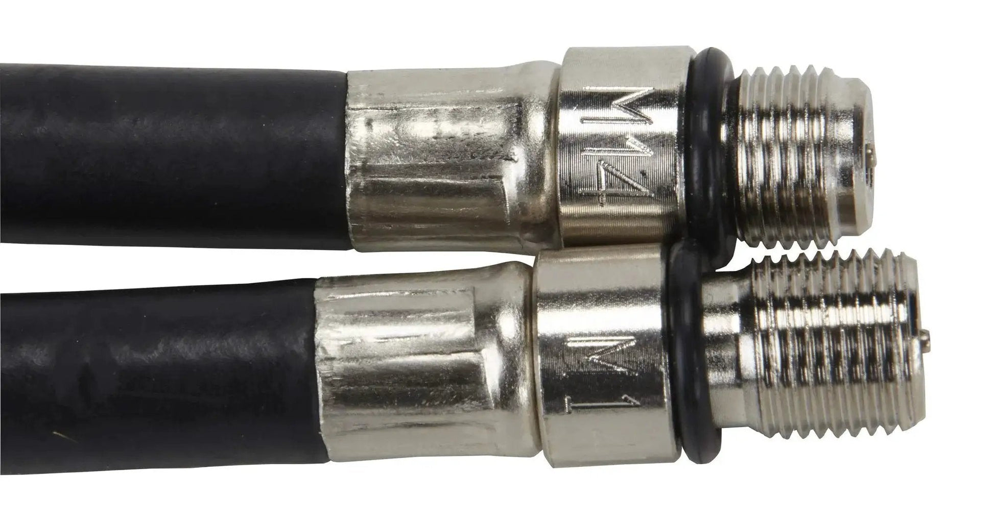 Close-up of Gasoline Engine Compression Tester Kit With Deep Well And Ford Triton Adapter showing hose connectors