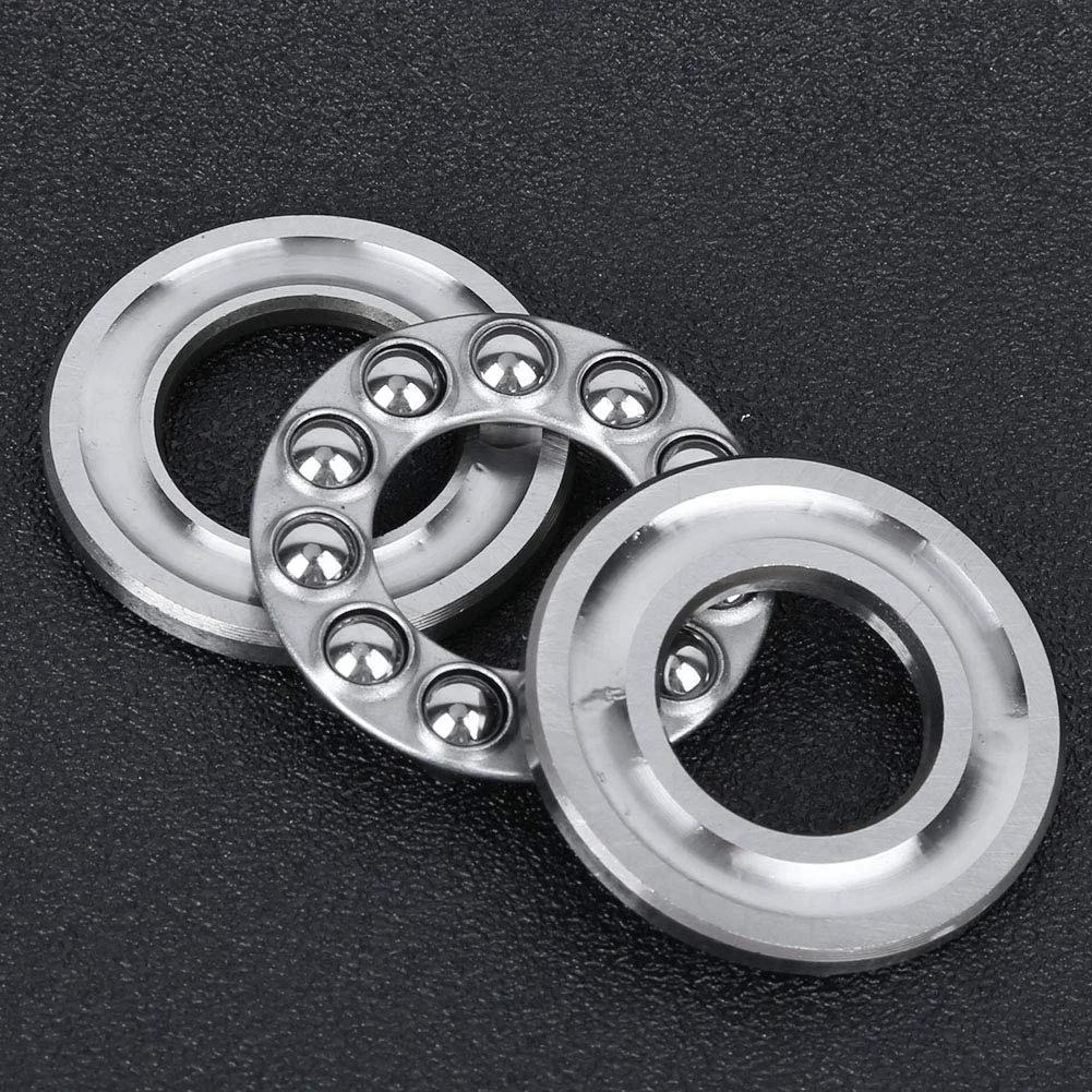 Heavy Duty Five Piece Axial Ball Thrust Bearing Set For Machinery And Equipment, Two Inch Outer Diameter, Five Eighth Inch Bore