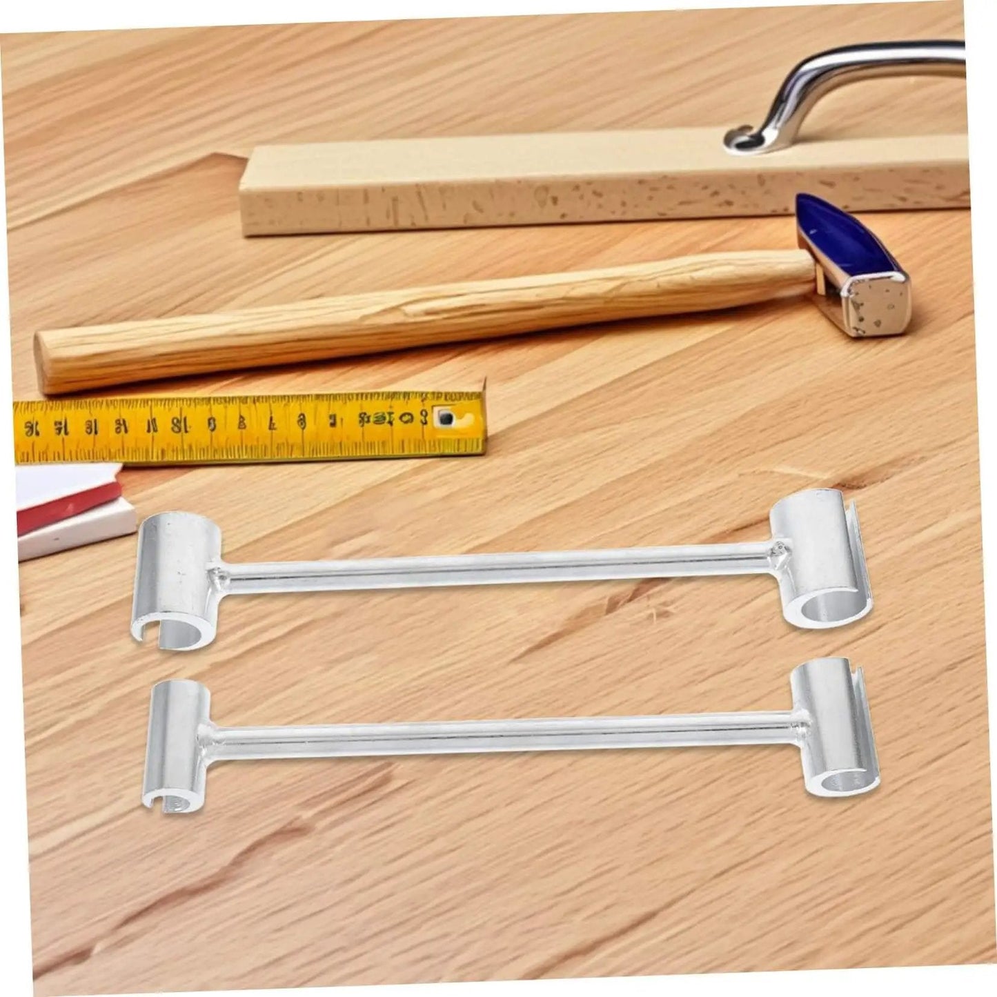 Heavy Duty Door Hinge Adjustment Tool For Precise Alignment And Quick Hinge Gap Repair, Pro Grade Adjustable Hinge Wrench For Residential And Commercial Doors By Garneck on wooden surface with tools