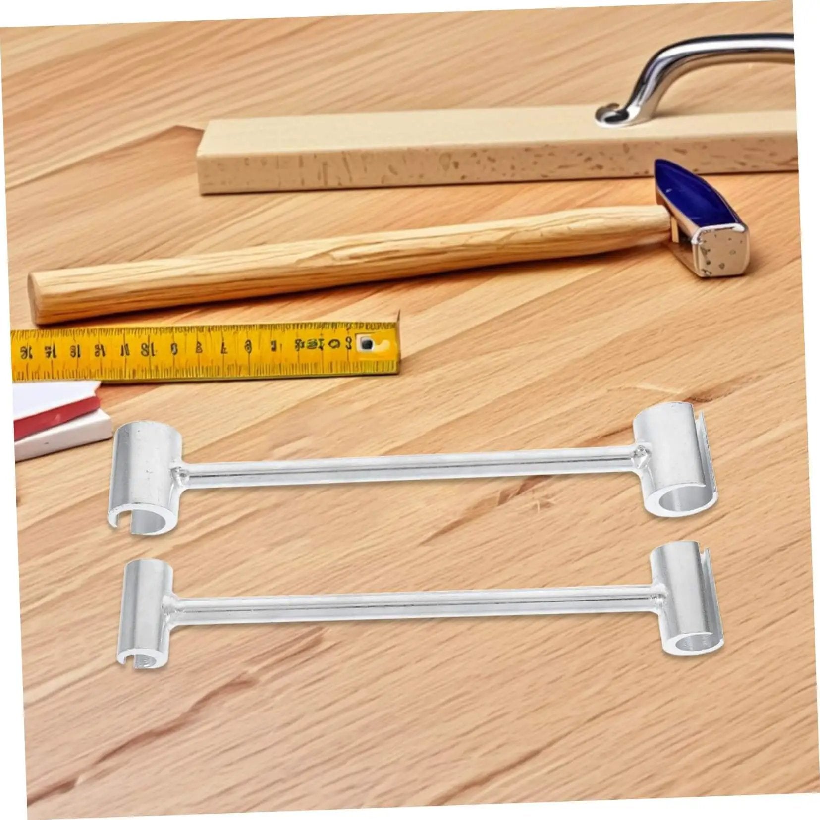 Heavy Duty Door Hinge Adjustment Tool For Precise Alignment And Quick Hinge Gap Repair, Pro Grade Adjustable Hinge Wrench For Residential And Commercial Doors By Garneck on wooden surface with tools