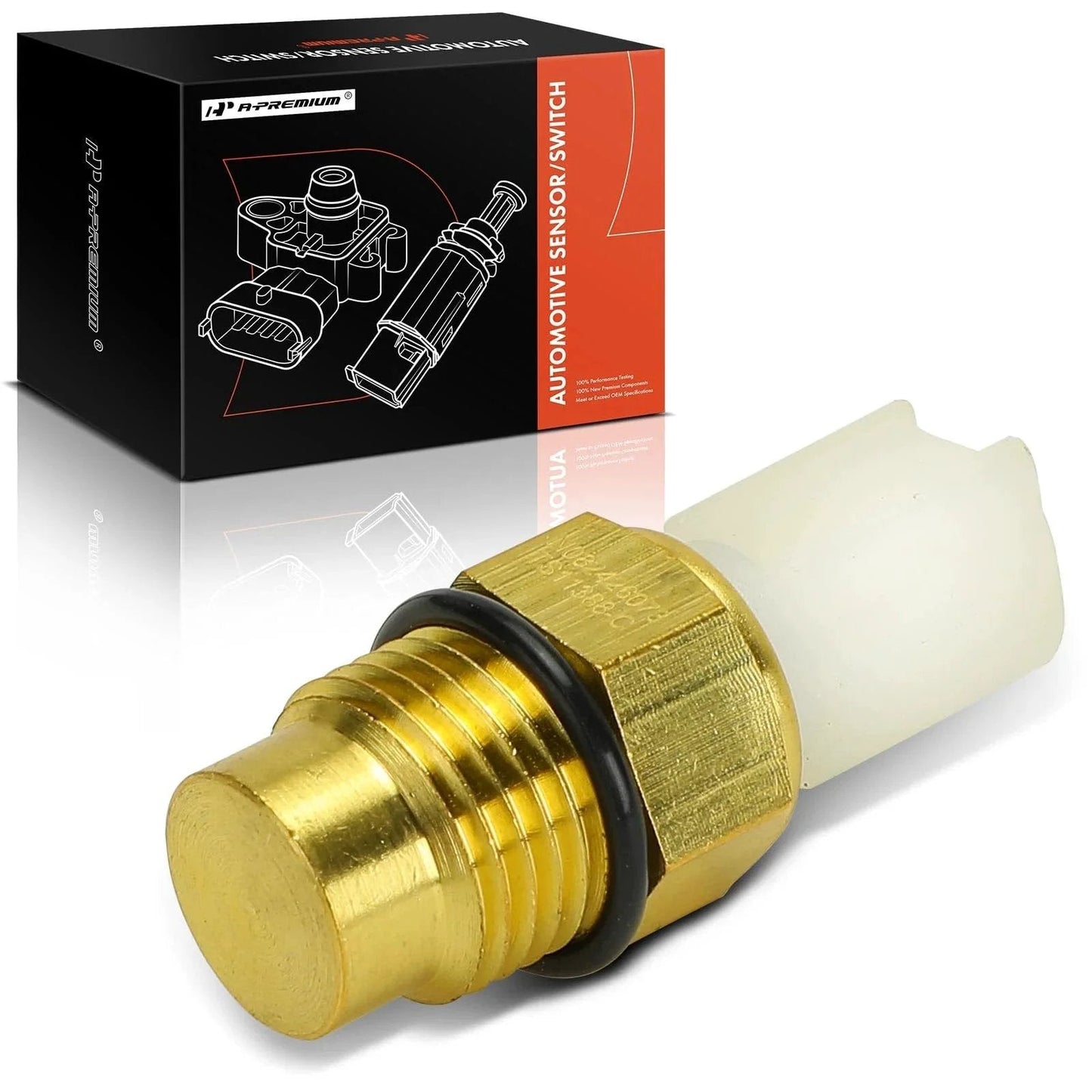Engine Coolant Temperature Sensor 1 Pin Fits Toyota Camry Avalon Highlander Sienna Solara Lexus ES300 RX300 On Water Inlet Thermostat Housing