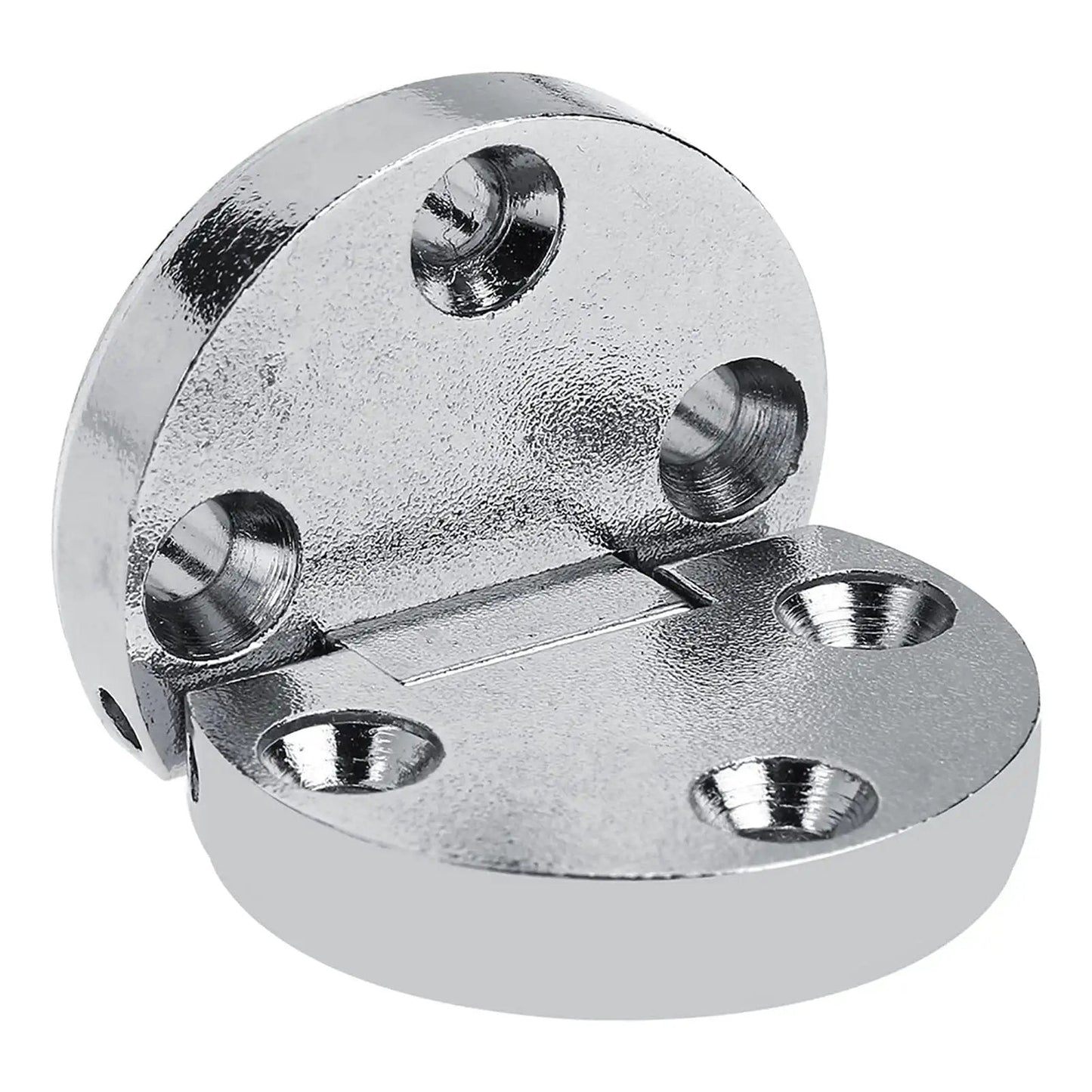 2 Pack Zinc Alloy Flap Hinges For Self Supporting Folding Tables Oval Hardware 10 Kg Max Load Silver Finish Durable Heavy Duty Table Hinges