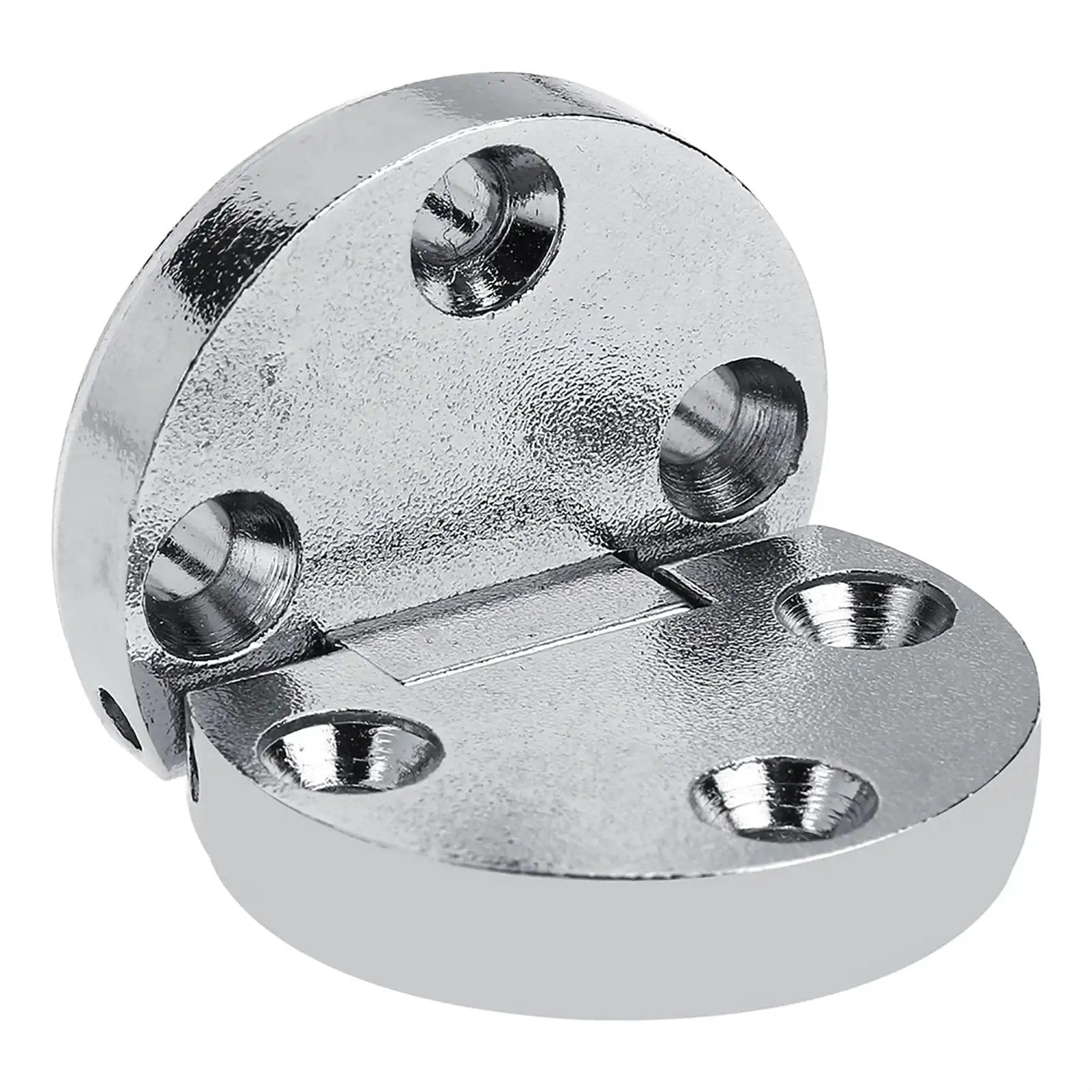 2 Pack Zinc Alloy Flap Hinges For Self Supporting Folding Tables Oval Hardware 10 Kg Max Load Silver Finish Durable Heavy Duty Table Hinges