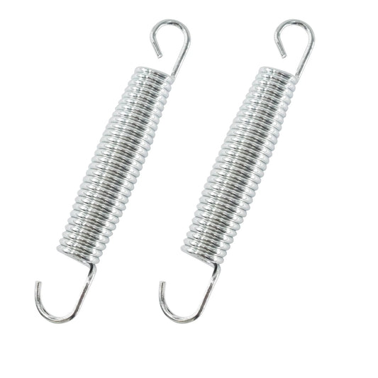 2 Pack Extended Tension Springs 3mm Wire Diameter 22mm Outer Diameter 140mm Free Length Heavy Duty Built Tough with Dual Hooks for Machinery and Furniture Replacement Parts